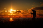 Sunset at Eggum beach